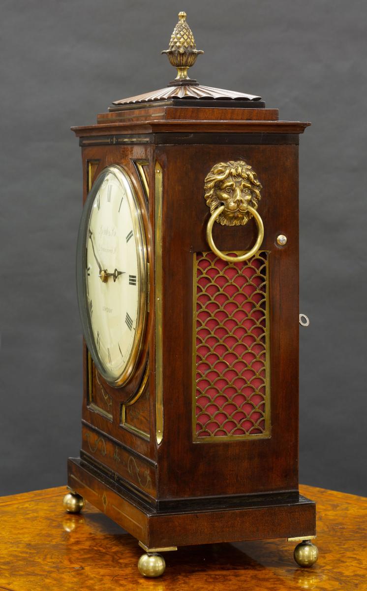 Regency Mahogany Bracket Clock
