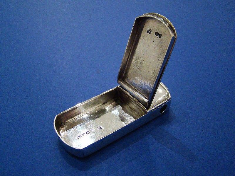 Victorian Silver & Steel Vesta Case with Cheroot Cutter