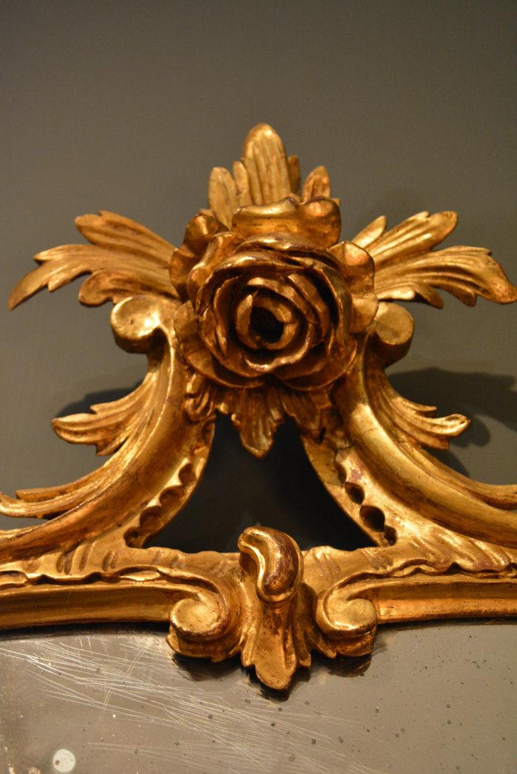George II oval Rococo mirror