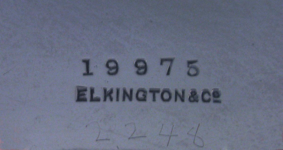 Elkington silver tray 1910