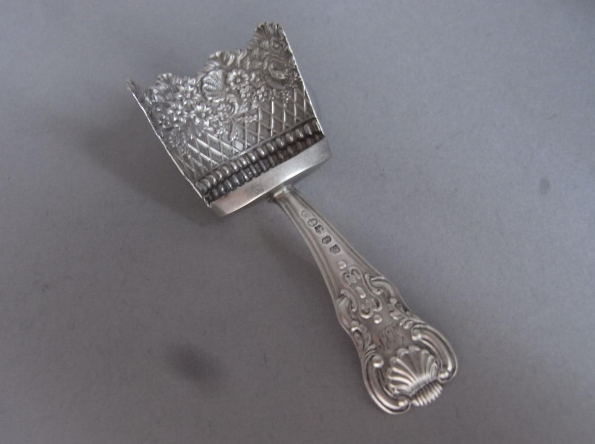 A rare George IV Caddy Spoon made in Birmingham in 1823 by Joseph Taylor