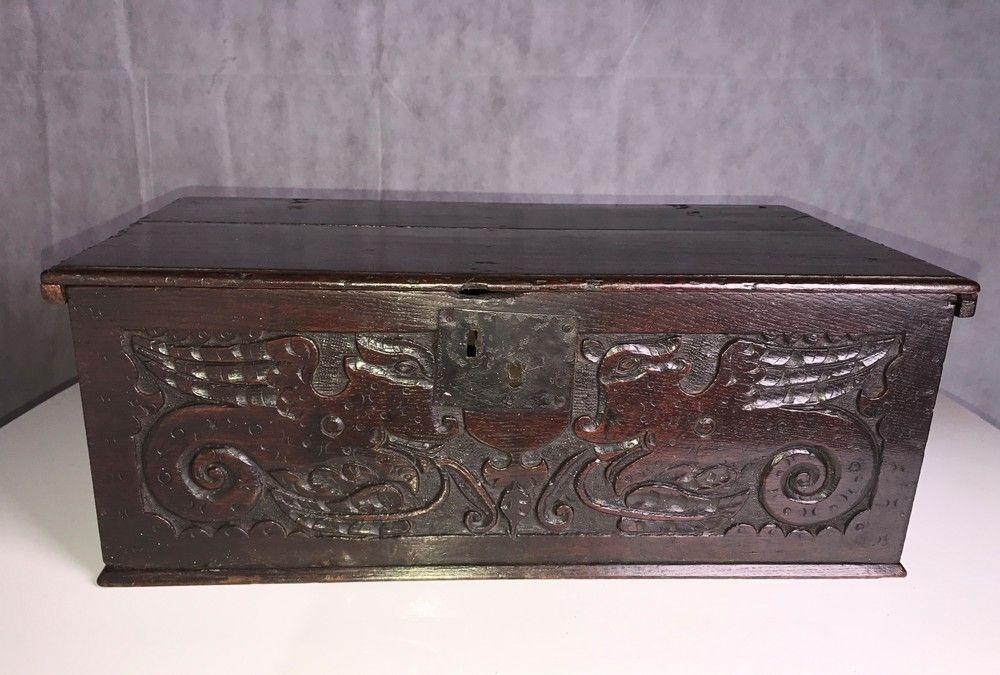 Carved Bible Box, 17th Century