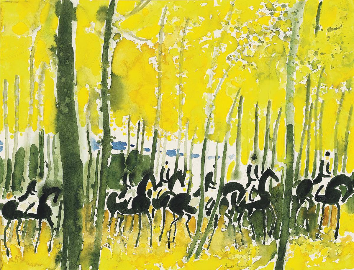 Cavalcade jaune by André Brasilier (b.1929)