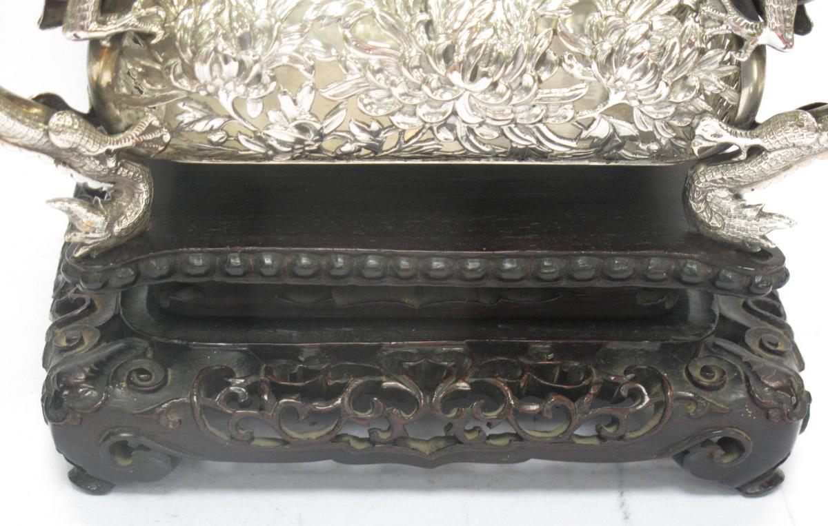 Chinese Export Silver Jardiniere