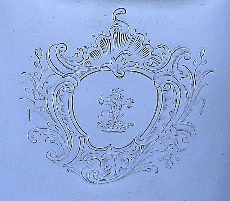 Silver tea caddy Samuel Taylor 1747 Earl of Lauderdale