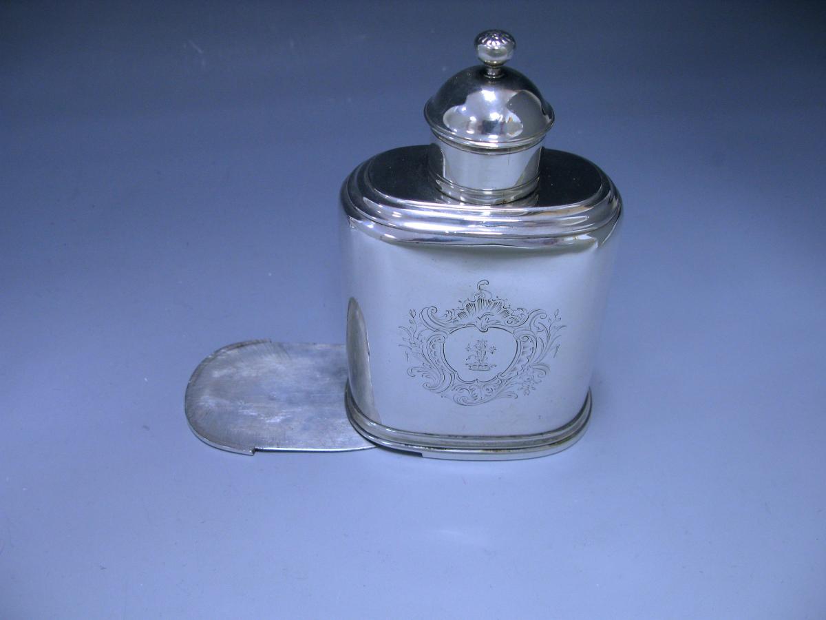 Samuel Taylor silver tea caddies Georgian 1747