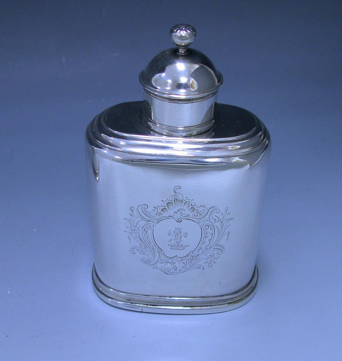 Georgian silver tea caddies 1747 Samuel Taylor 