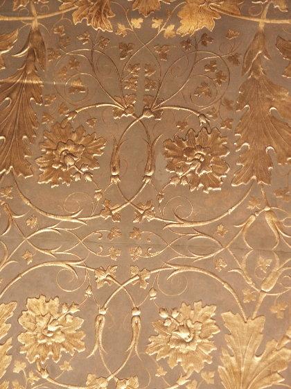 Wallhanging, 2003 Recreating a 1850s Design by Jacques Dulud, Leather Embossed
