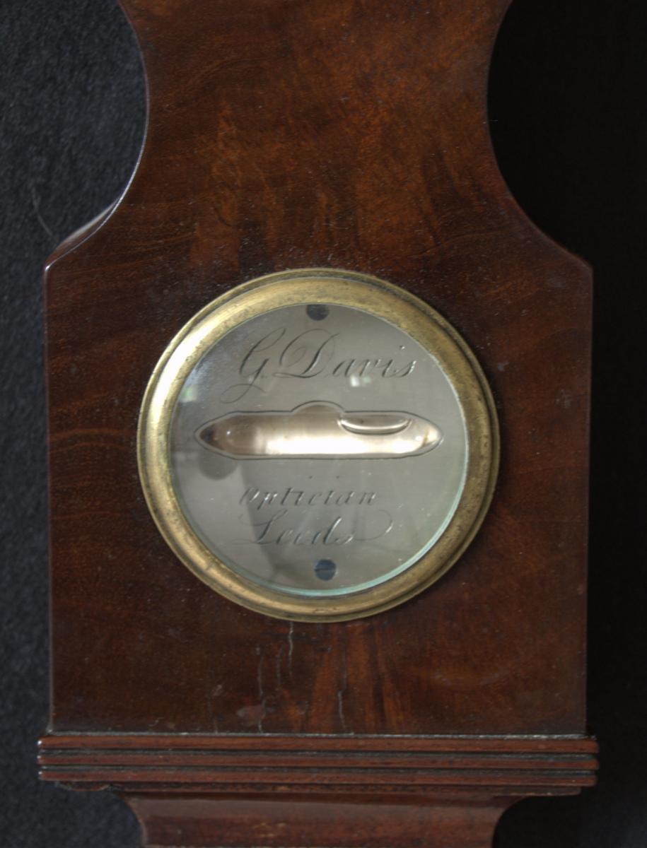 Gabriel Davis - Leeds. 19th Century mahogany Wheel Barometer