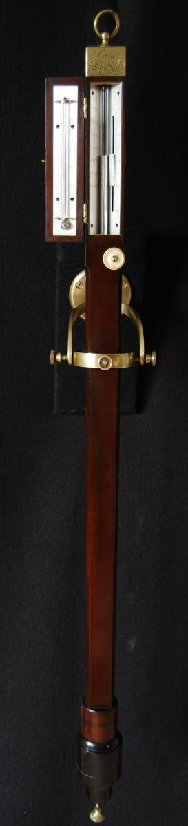 William Cary - London. 19th century mahogany marine stick barometer.