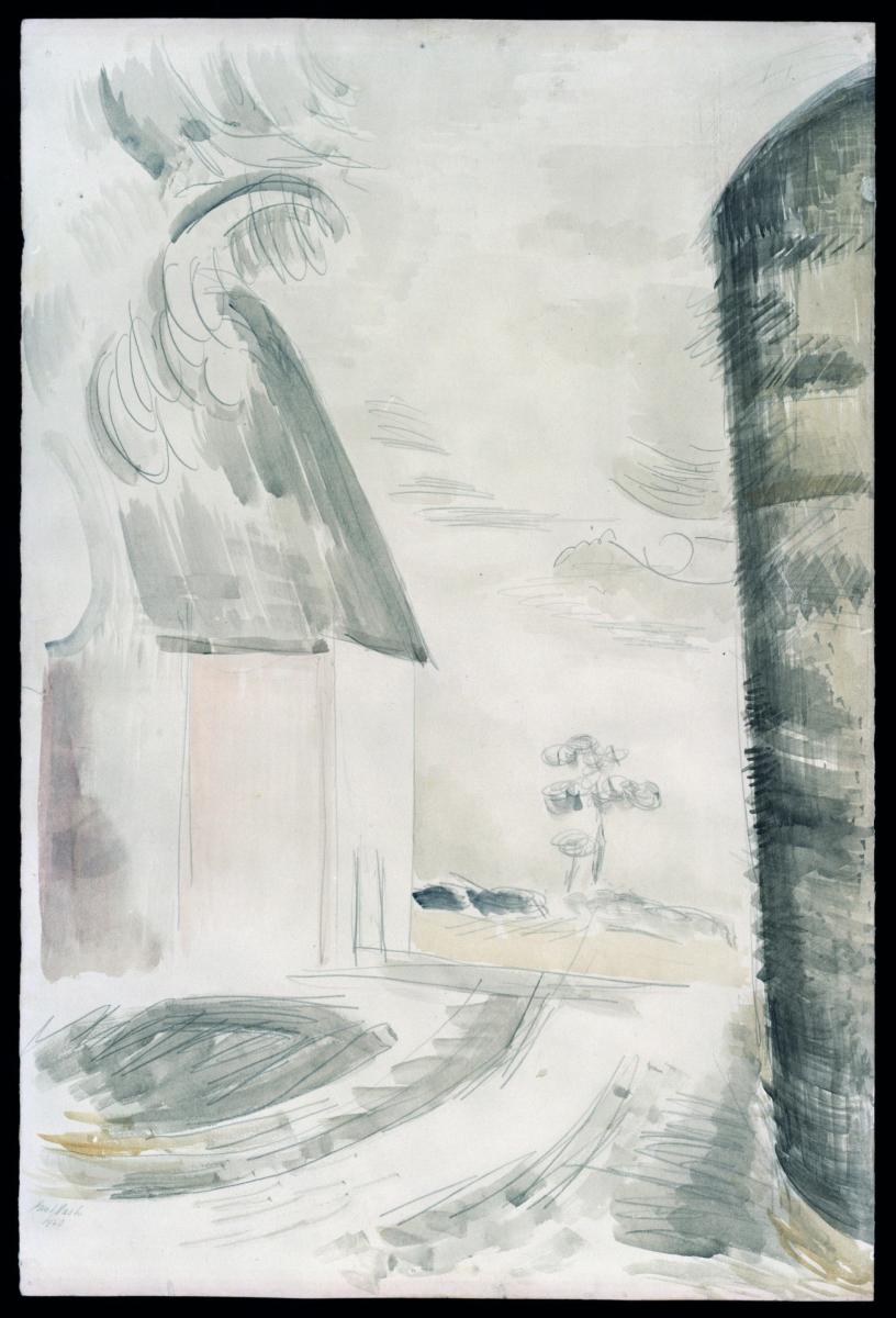 Haystack at Oxenbridge Farm, Iden, near Rye, 1923, Paul Nash (1889-1946) 