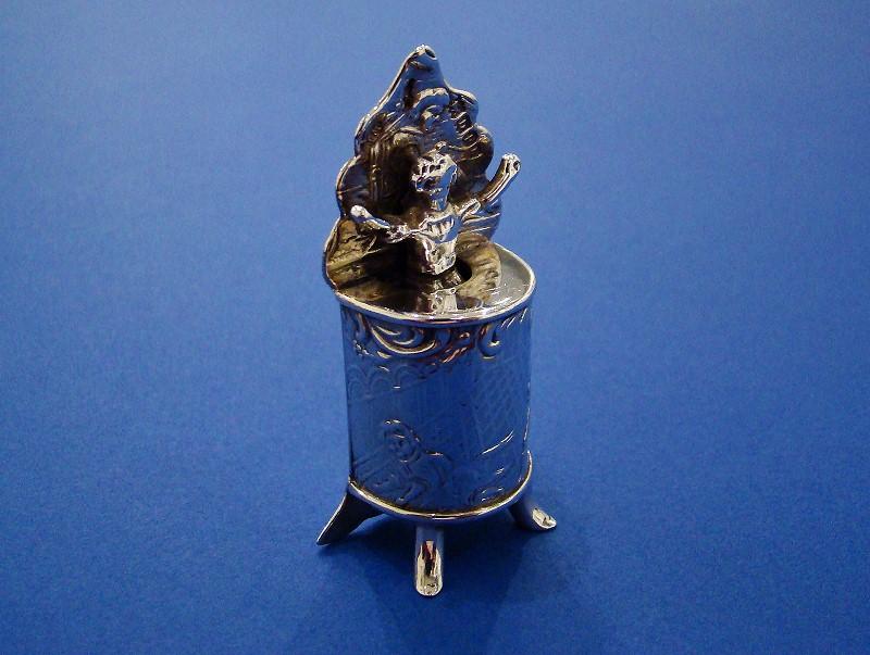 Victorian Silver Miniature Baby in Font
