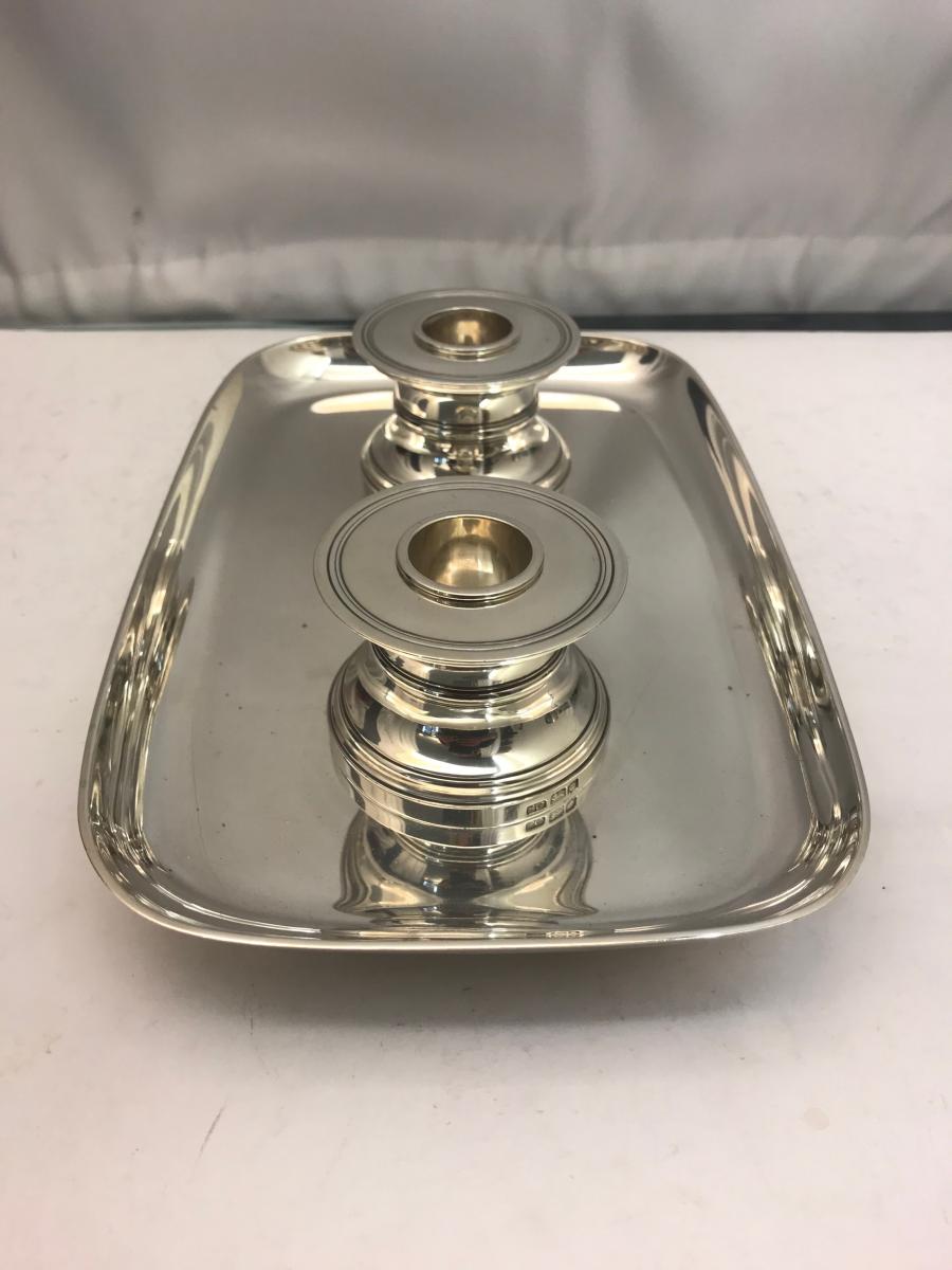 Antique Silver Inkwell