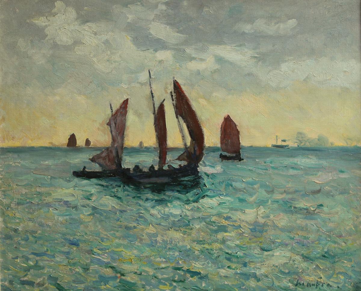 Sardiniers pêchant en mer, 1898 - Maxime Maufra 1861-1918    