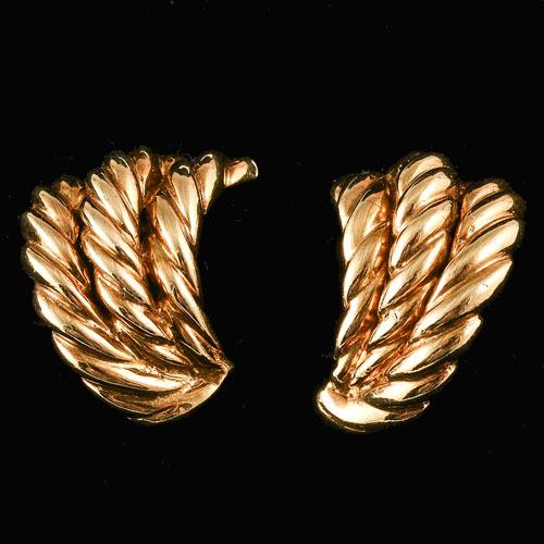 Van Cleef & Arpels Gold Clip Earrings