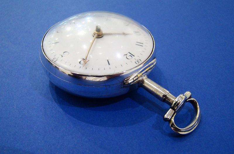 18th Century Silver Pair Cased Verge Fusee Pocket Watch
