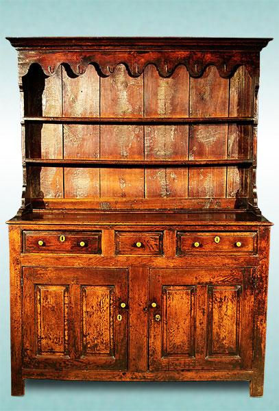 Small Cupboarded Dresser, English or Welsh, Circa 1730