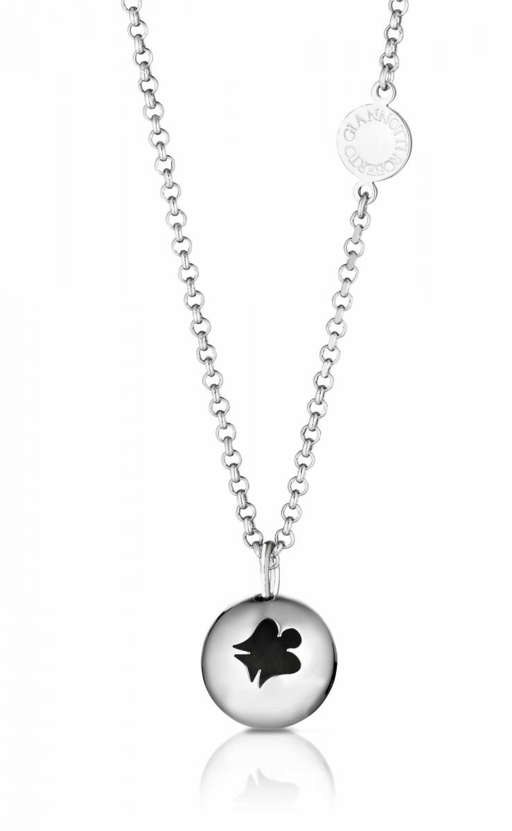 A Sterling Silver Necklace with a Charm