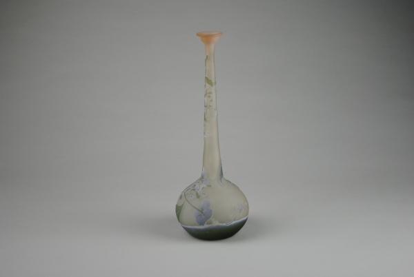 Emile Galle Art Nouveau 4 colour cameo glass vase