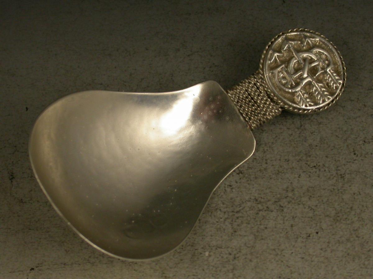 Arts and Crafts Silver Caddy Spoon
