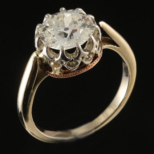 Single Stone Diamond Ring, Circa 1890