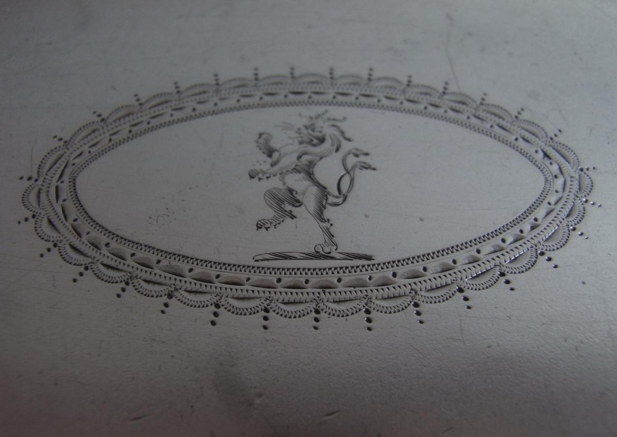 A very fine George III Snuffer Tray made in London in 1787 by William Abdy