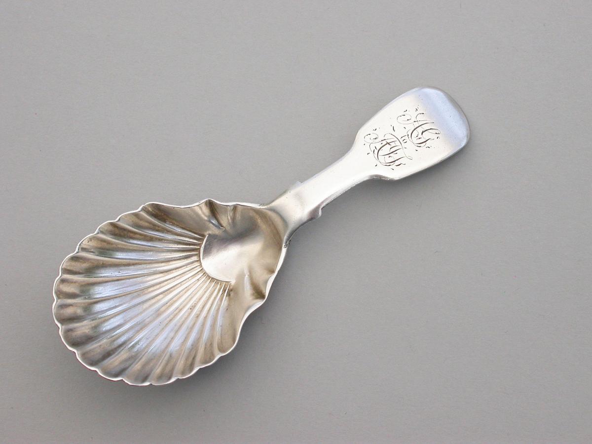 Victorian Provincial Silver Caddy Spoon