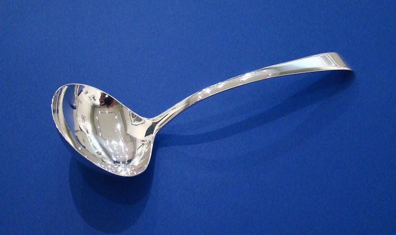 18th Century Silver Old English Pattern Sauce Ladle