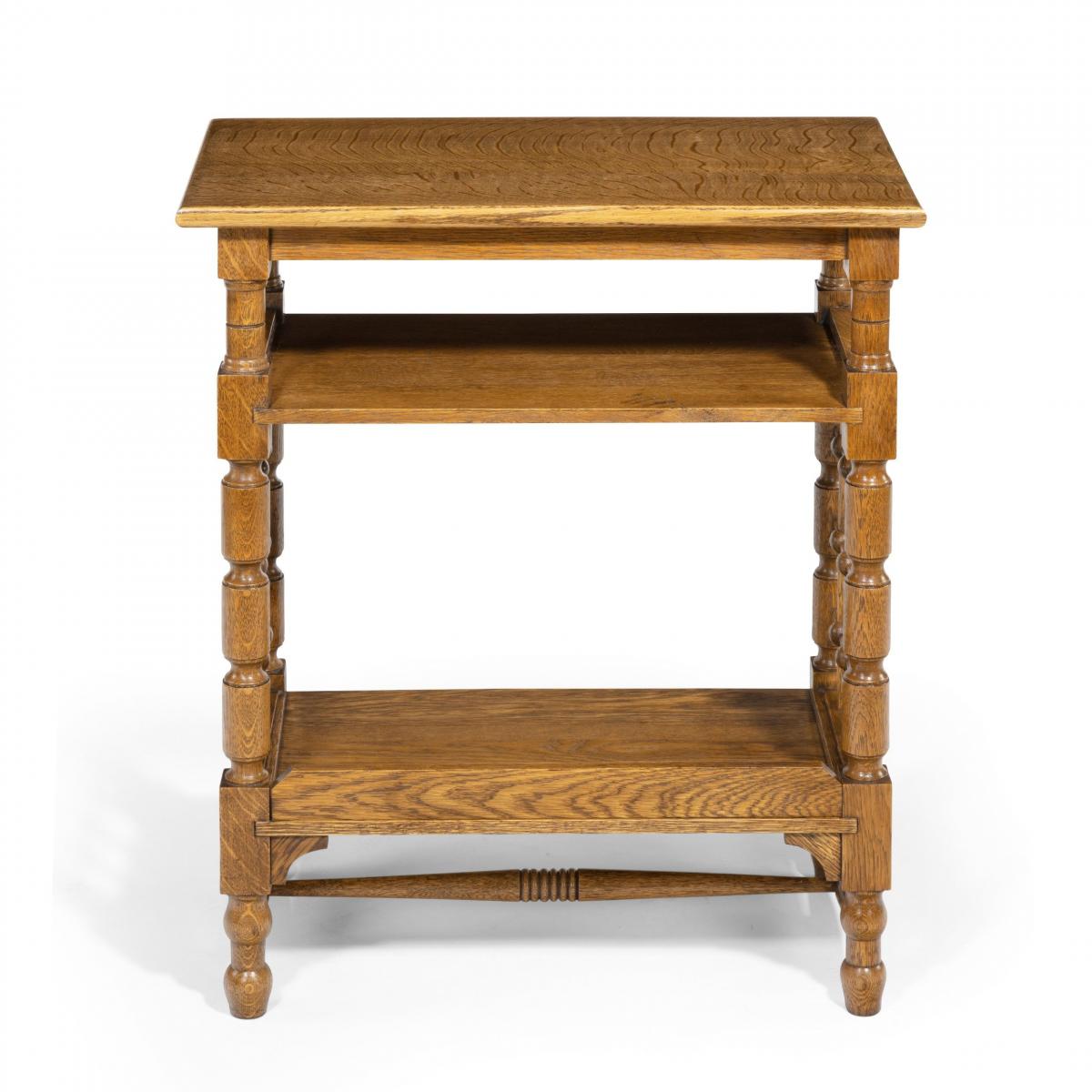 A Matched Pair of Oak Side Tables Attributed to Liberty’s