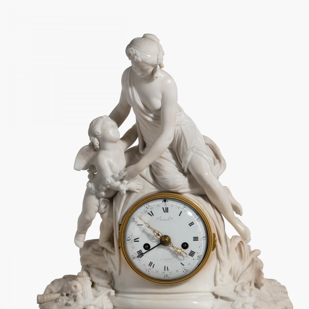 Louis XVI Period Mantle Clock By Bruel of Paris