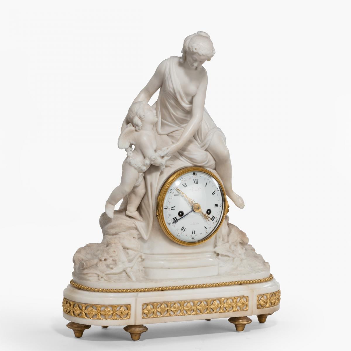 Louis XVI Period Mantle Clock By Bruel of Paris