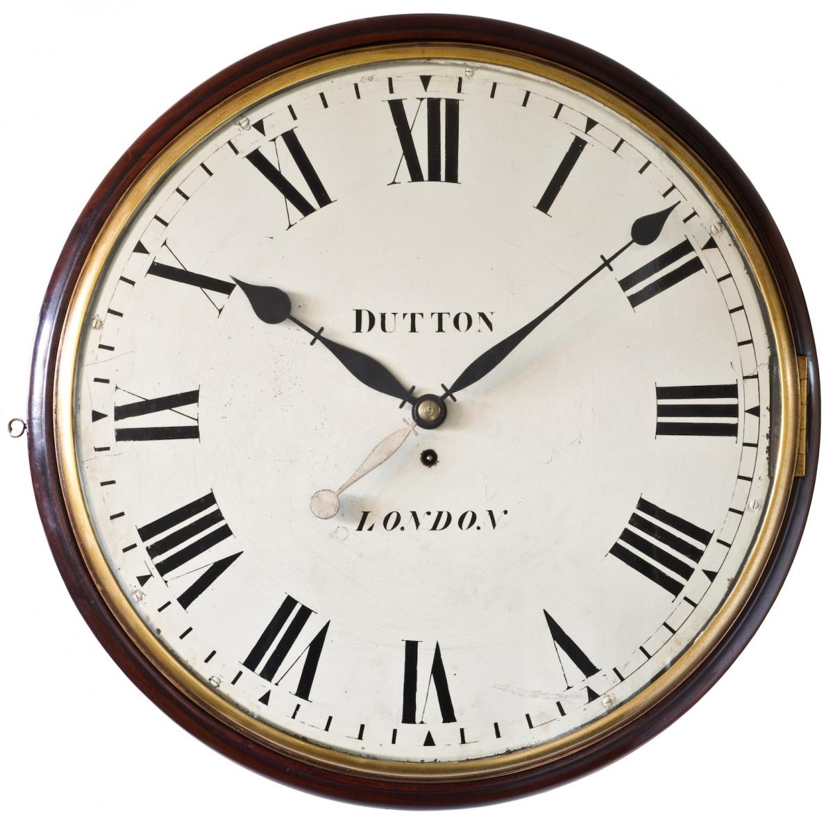 Dutton, London, An unusually large and impressive wall timepiece, Circa 1835