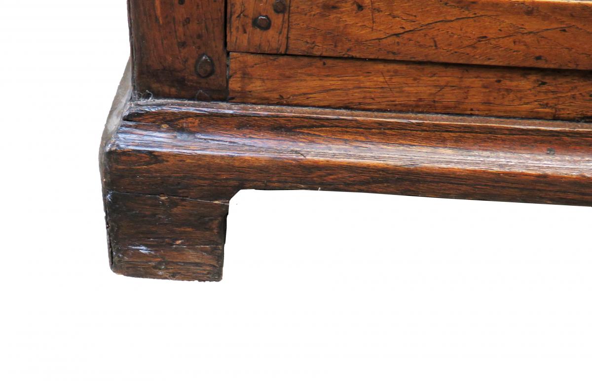 English 18th Century Oak Cupboard Dresser Base