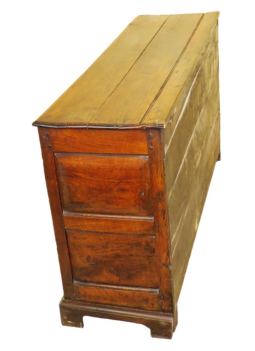 English 18th Century Oak Cupboard Dresser Base