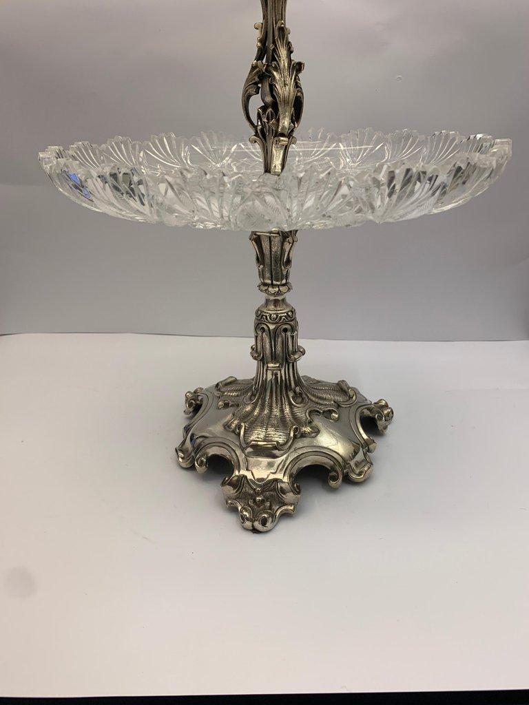 19th Century Large English Silver Plated Cake Stand