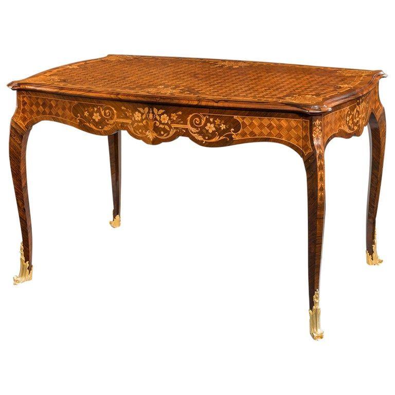 Napoleon III Rosewood and Marquetry Writing Table
