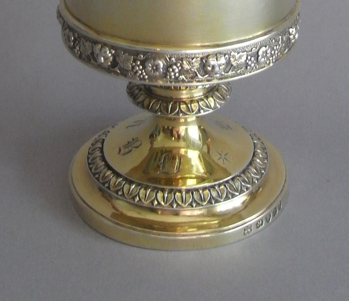 An Extremely Fine & Rare George III Silver Gilt Rummer