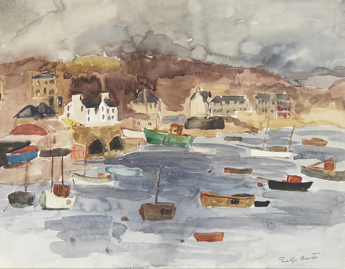Harbour Scene, Penelope Beaton A.R.S.A., R.S.W. (1886-1963)
