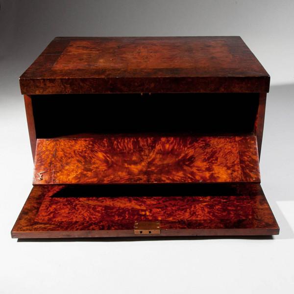 A Large Scale Fine Burr Wood Chest