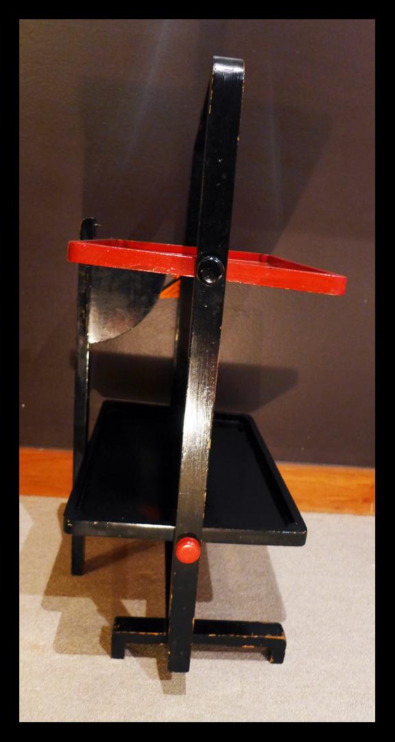 Black and Red Modernist Table
