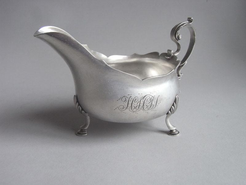A George III Sauceboat made in Newcastle in 1774 by John  Langlands I