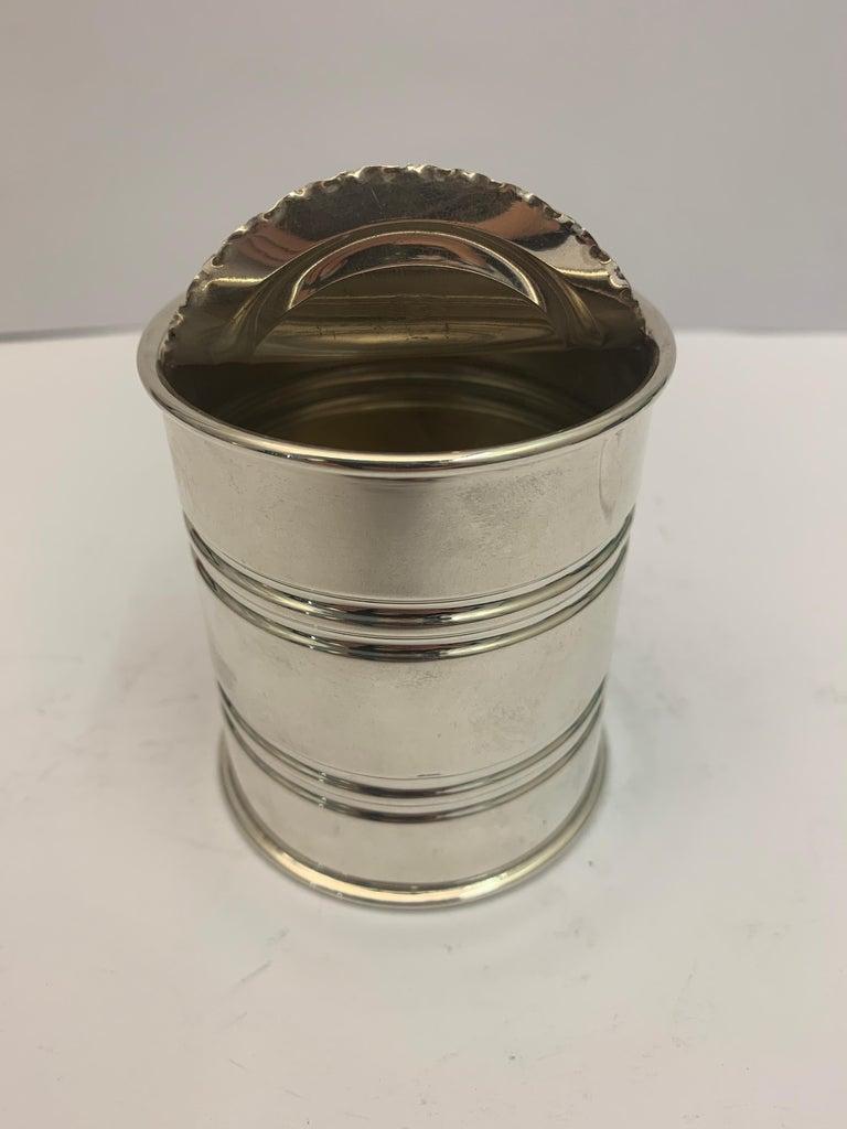Contemporary Italian Silver ‘Tin Can’, circa 1990