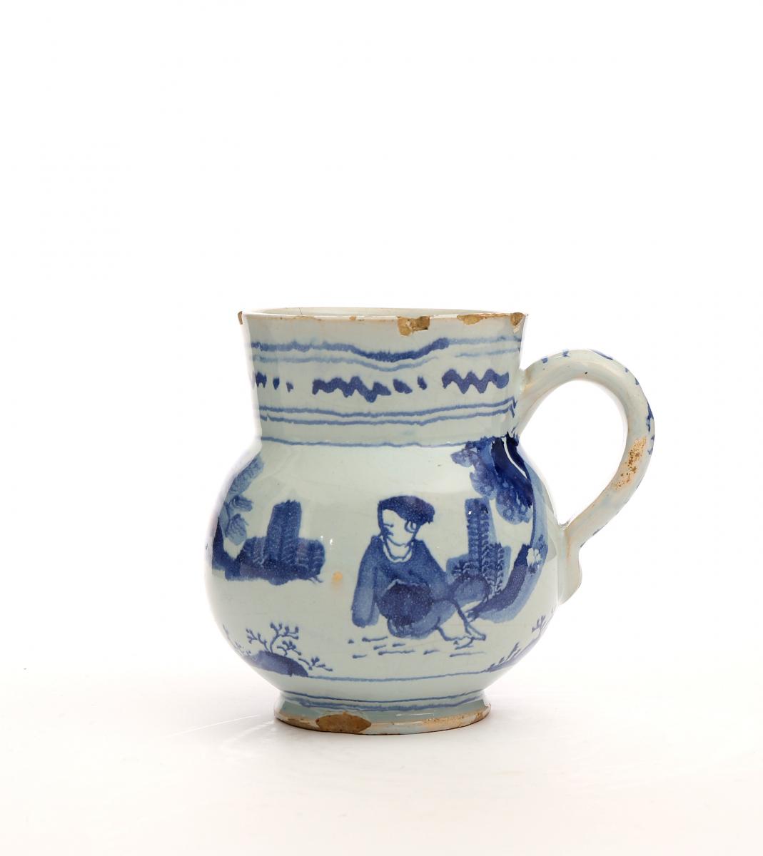 An English Delft Blue and White Small Mug