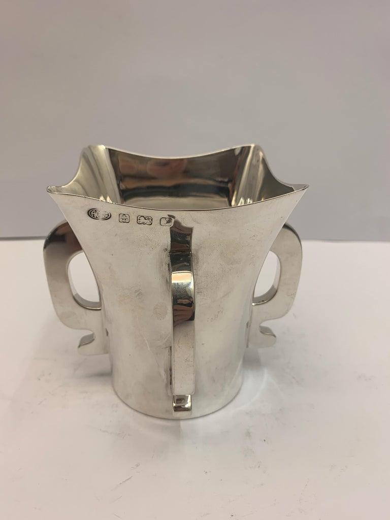 Four Handled Solid Silver Tygs Cup, 1923