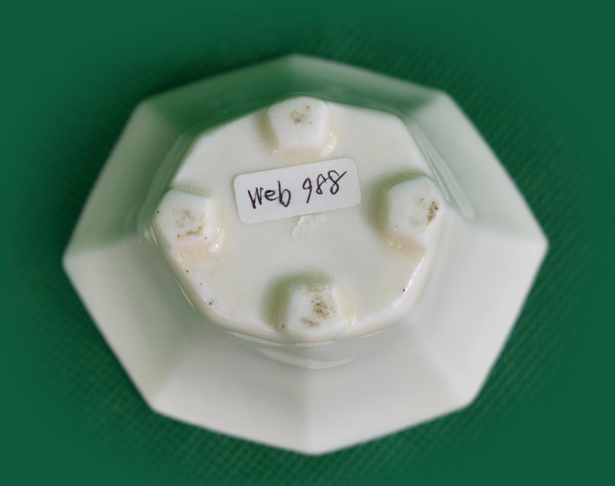 Blanc de Chine Porcelain libation cup of octagonal form