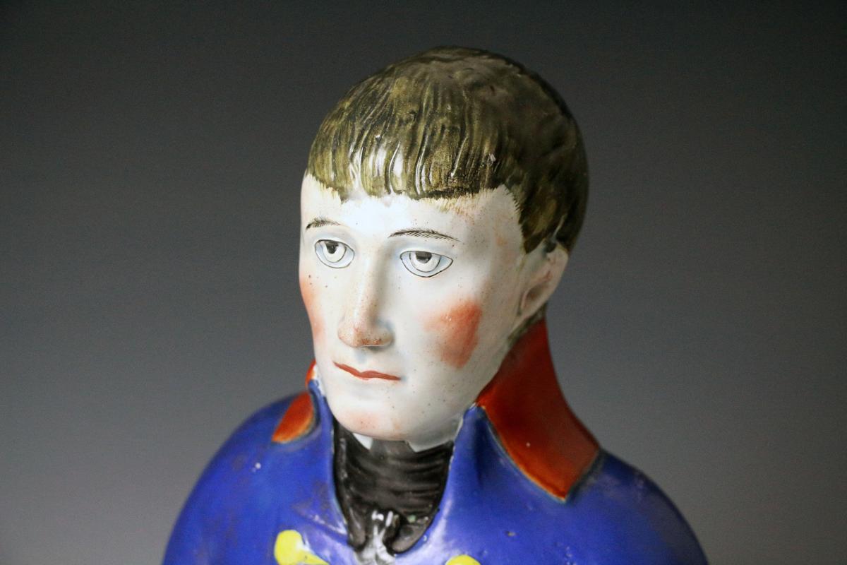 Staffordshire Pottery Figure French Military Leader Napoleon Bonaparte