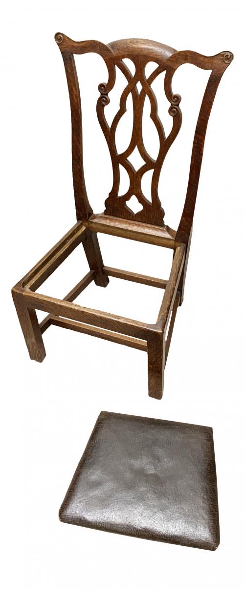 19th Century Antique Oak Hepplewhite Style Childs Chair
