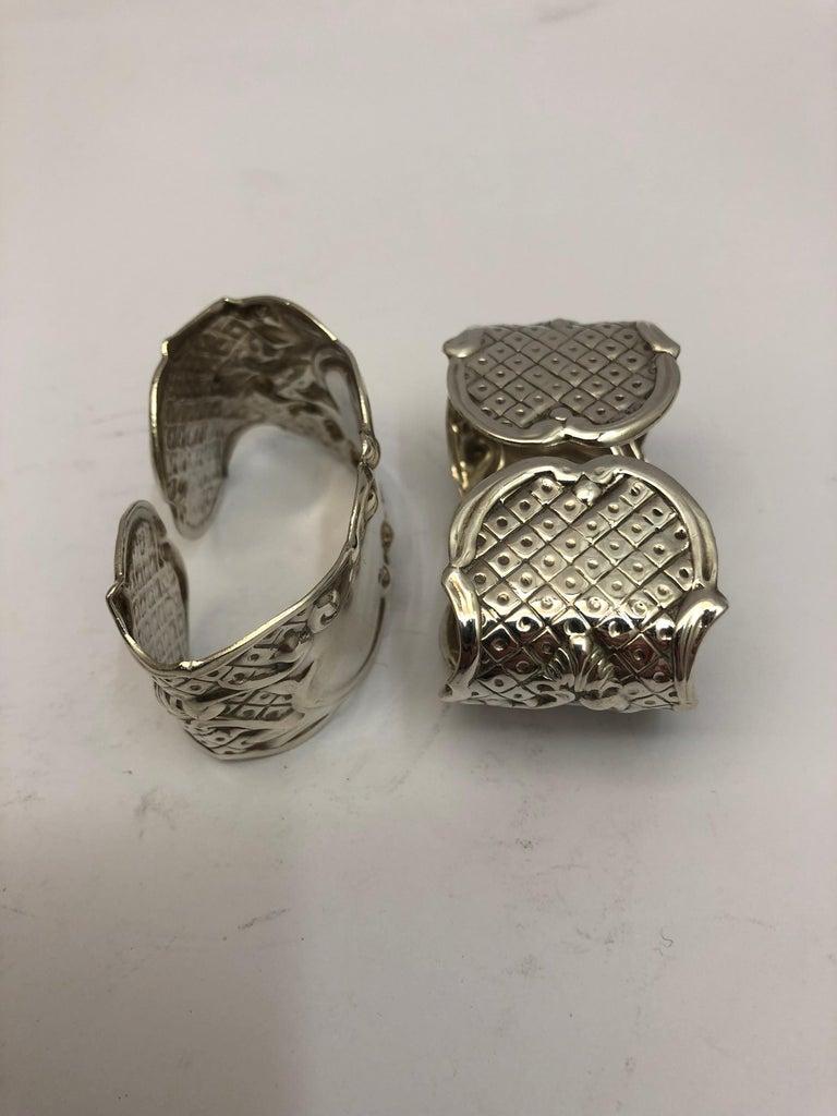 Pair of Silver Plate Napkin Rings