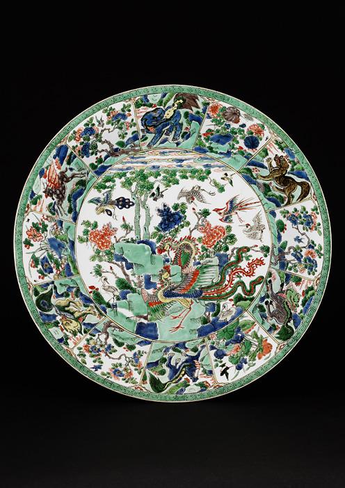 Famille Verte Charger - Kangxi 1662-1722