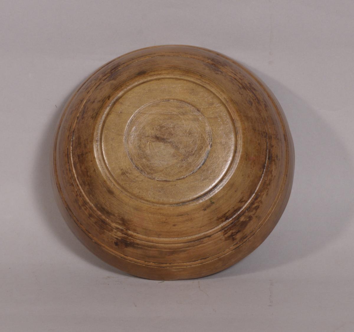 S/3785 Antique Treen 19th Century Sycamore Food Bowl